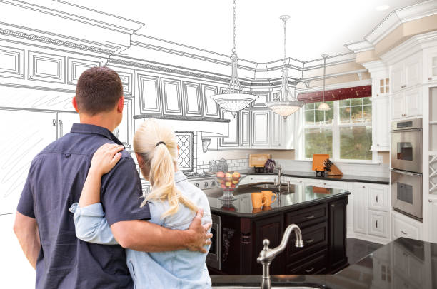 Custom kitchen cabinets installed in a Beldenville home
